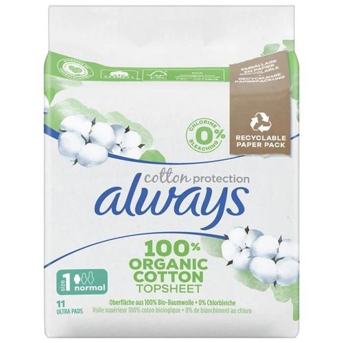 Always Cotton Protection Normal Serviettes Avec Ailettes 