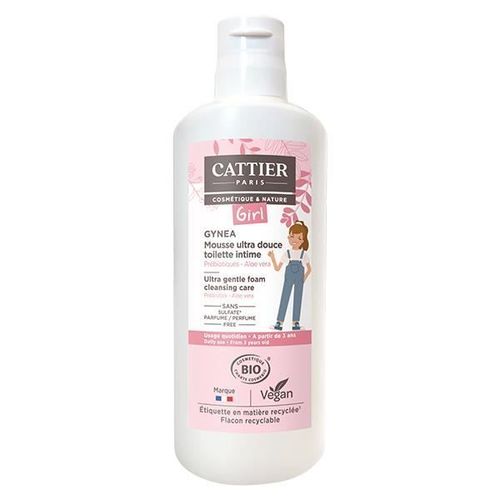 Cattier Gynéa Girl Mousse Ultra Douce Toilette Intime Bio 150ml 
