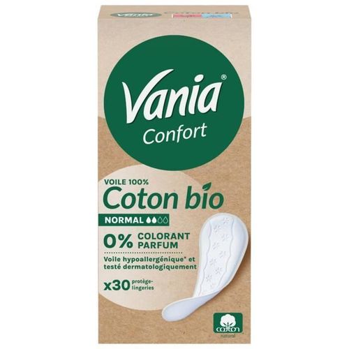 Vania Protège-Slip Normal Coton Bio Confort 