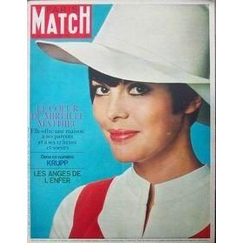 Paris Match N° 940 Du 15/04/1967 - Le Coeur De Mireille Mathieu. Krupp  -  Les Anges De L'enfer. Brigitte Bardot -Å Rome Georges Pompidou Jacques Chaban-Delmas Krupp D+¢Sh+¢Rite Krupp La Californie Le Peintre Soulages Marie-B+¢Atrice De Savoie Mir...