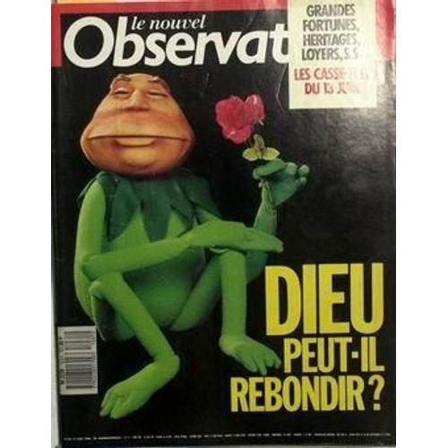 Nouvel Observateur (Le) N° 1231 Du 10/06/1988 - Grandes Fortunes Heritages Loyers S.S.. Dieu Peut-Il Rebondir ?