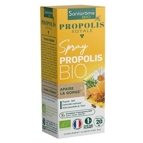 Santarome Bio Spray Propolis Bio Apaise La Gorge 20 Ml 