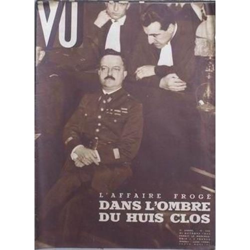 Vu N° 346 Du 31/10/1934 - L'affaire Froge - Dans L'ombre Du Huit Clos.