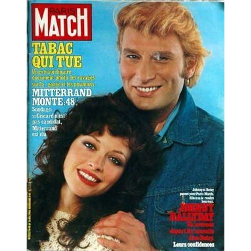 Paris Match N° 1648 Du 26/12/1980 - Tabac Qui Tue - Mitterrand Monte  -   Giscard N'est Pas Candidat Et Mitterrand Est Elu - Johnny Hallyday Et Betsy.