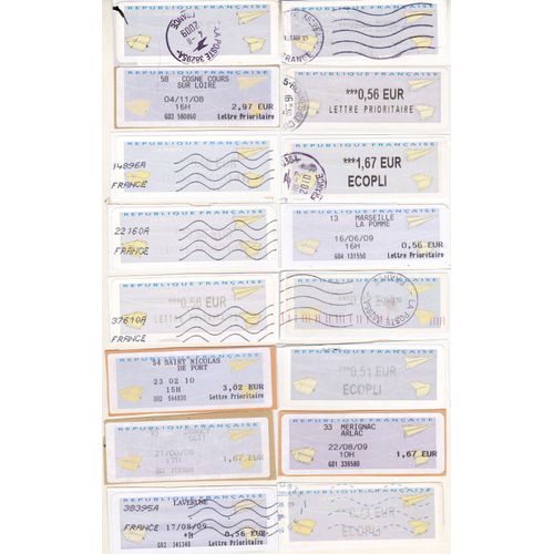 Lot De 16 Vignettes Distributeur De La Poste Bonne Cote (2)