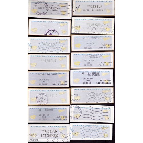 Lot De 16 Vignettes Distributeur De La Poste Bonne Cote 
