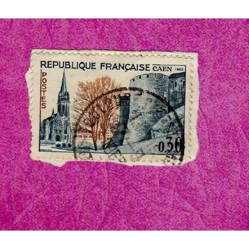 Timbre France Caen 1963