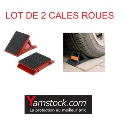 Lot De 2 Cales Roue Métal - Voiture Caravane Remorque