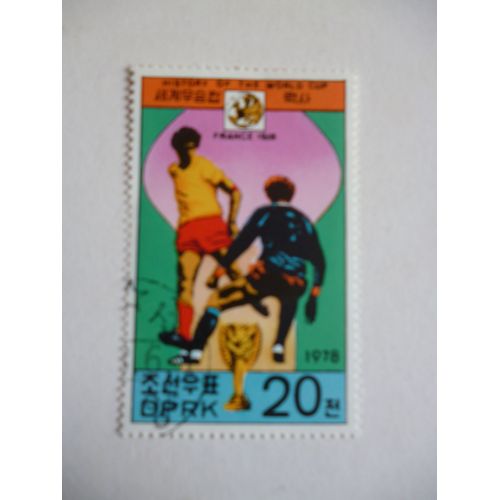 Timbre "Dprk Corée 1978:Coupe Du Monde De Football: France 1938".