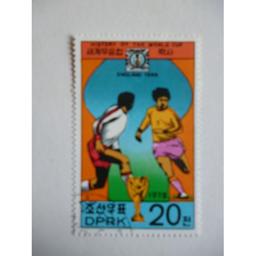 Timbre "Dprk Corée 1978:Coupe Du Monde De Football: Angleterre 1966".