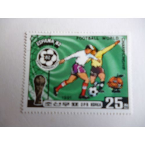 Timbre "Dprk Corée:Coupe Du Monde De Football:Espagne 1982".