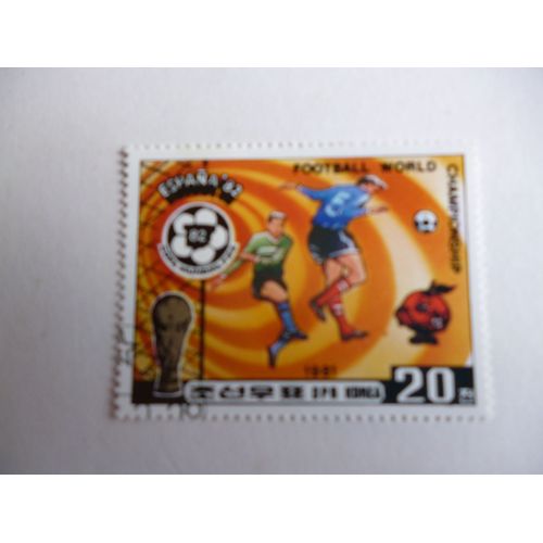 Timbre "Dprk Corée:Coupe Du Monde De Football:Espagne 1982".