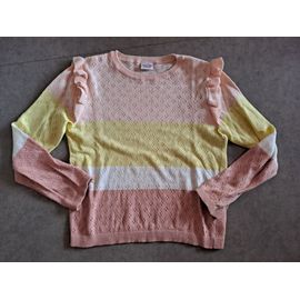 Neuf Pull Maille Ajourée Pastel Tape À L'oeil - 8 Ans