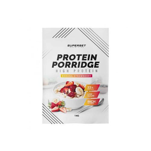 Protein Porridge (1kg)|Fraise - Banane| Flocons D'avoine|Superset Nutrition 