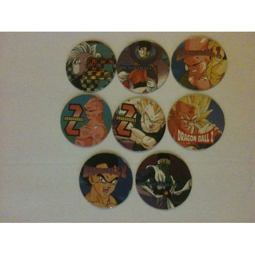 Lot De 8 Pogs Dragon Ball Z Japonais