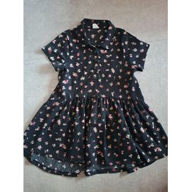 Robe Fluide Manches Courtes À Petites Fleurs Zara - 8 Ans
