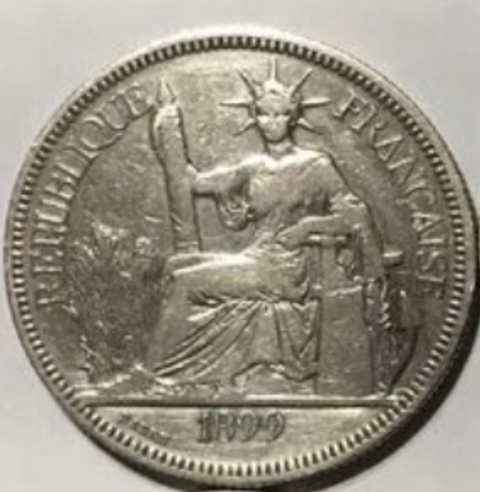 Piastre 1899 Indochine Française Argent 27gr