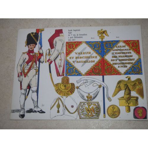 Le Plumet.  Planche 24. Garde Impériale Aigle Du 3e Rég. De Grenadiers À Pied (Hollandais) 1811-1813.
