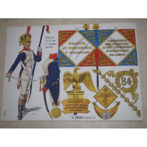 Le Plumet.  Planche 15. Drapeau Du 84e De Ligne (1er Bataillon). 1809-1812