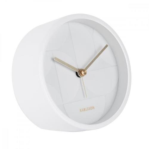 Réveil Echelon Circular - Present Time - Blanc -