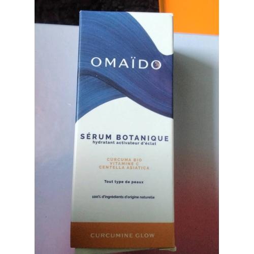 Serum Botanique Omaido Hydratant Activateur Declat Curcuma Bio Vitamines C Centella Asiatique Tout Types De Peaux 100% D'origine Naturelle 20ml 