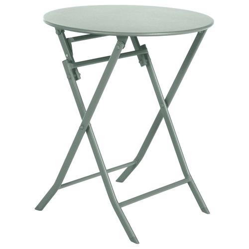 Table De Jardin Pliante Ronde Greensboro - 2 Places - Vert Olive