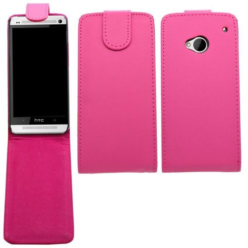Samrick Conçu Spécialement Etui Flip Cuir Pour Htc One M7 - Rose (Pink)