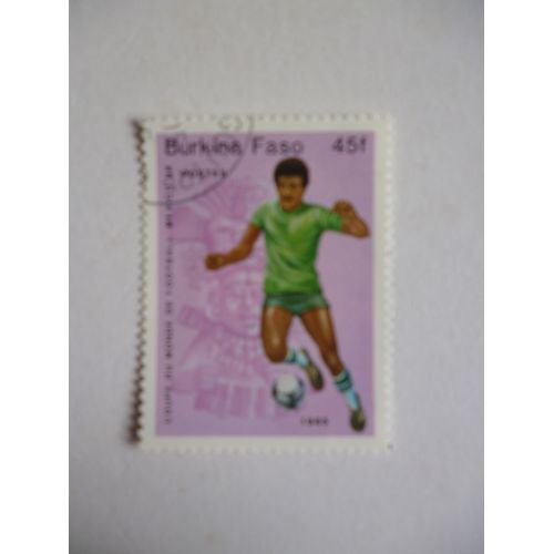 Timbre "Burkina Faso :1985:Coupe Du Monde De Football:Mexico 1986".