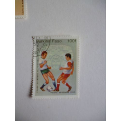Timbre "Burkina Faso :1985:Coupe Du Monde De Football:Mexico 1986".
