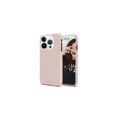 Jaym - Coque Silicone Soft Feeling Rose Sable Pour Apple Iphone 14 Pro - Finition Silicone - Toucher Ultra Doux