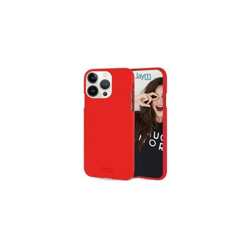 Jaym - Coque Silicone Soft Feeling Rouge Pour Apple Iphone 14 Pro Max - Finition Silicone - Toucher Ultra Doux