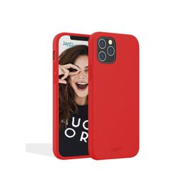 Jaym - Coque Silicone Premium Rouge Pour Apple Iphone 12 Pro Max (6.7) -100% Silicone Et Microfibre - Renforcée Et Ultra Doux
