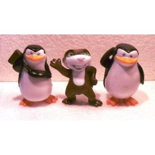 Figurines "Bip Holland Bv" -Série: Madagascar / Lot De 3 (Année 2010)