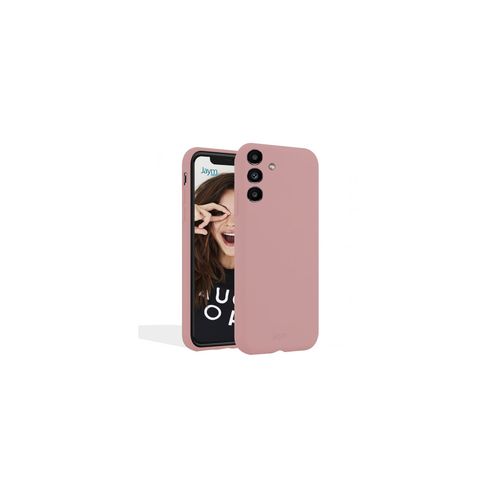 Jaym - Coque Silicone Premium Rose Sable Pour Samsung Galaxy S23 Ultra -100% Silicone Et Microfibre - Renforcée Et Ultra Doux