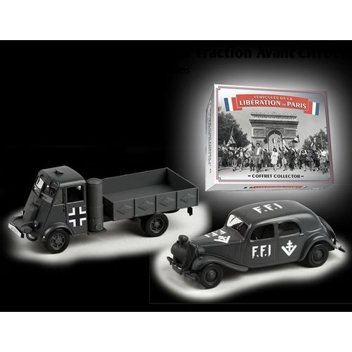 Coffret Collector Vehicules De La Liberation De Paris Echelle 1/43-Atlas