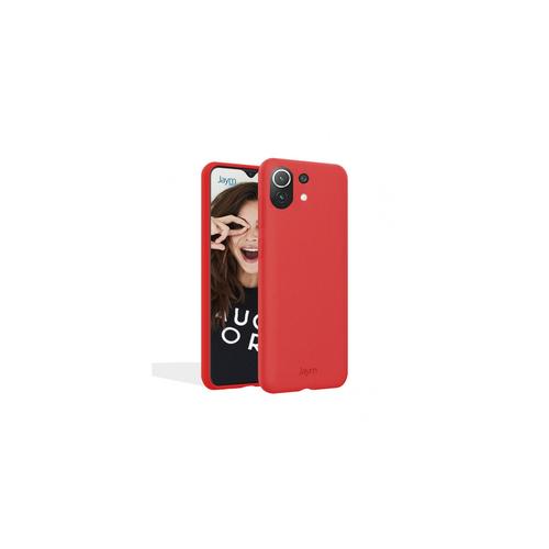 Jaym - Coque Silicone Premium Rouge Pour Xiaomi Mi 11 Lite -100% Silicone Et Microfibre - Renforcée Et Ultra Doux