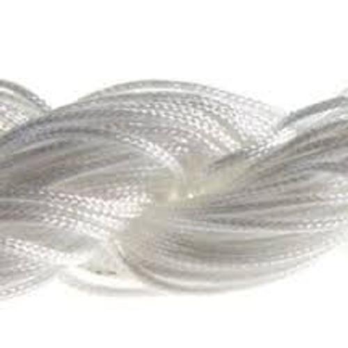 26 Mètres Fil Nylon Blanc Cordon Macrame Pour Bracelet Shamballa Perle Bijou 1mm De Diamètre