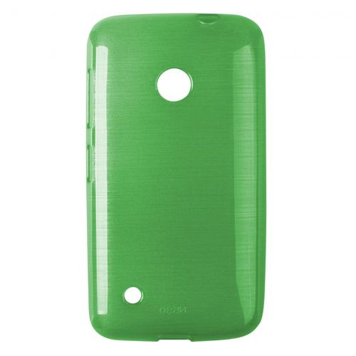 Coque Souple En Gel Effet Métallisé Pour Nokia Lumia 530 Coloris Vert