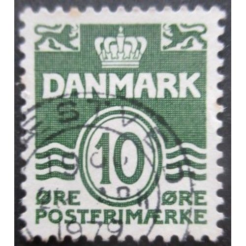 Danemark N°336ab Fluo Oblitéré