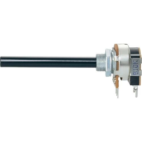 Potentiomètre rotatif avec interrupteur (1,5 A maxi) Ø de l'axe 6 mm 47 kO 0,4 W ±20 % courbe linéaire Weltron WCIP20CIP