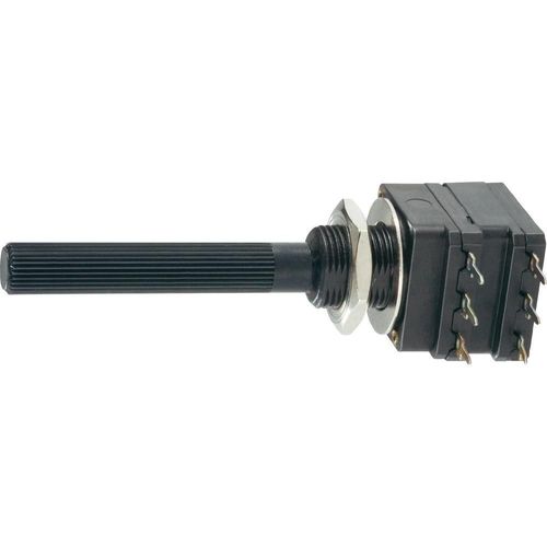 Potentiomètre rotatif stéréo Log 1MOhm Piher PC16DH-10IP06105B2020MTA