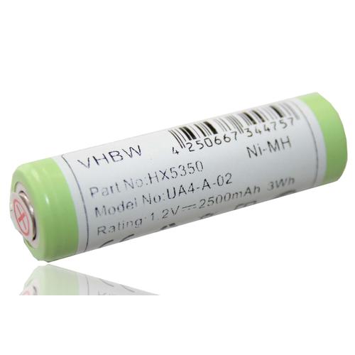 Batterie Ni-Mh 2500mah (1,2v) Pour Brosse À Dents Braun Par Ex. 1008, 1012, 2540, 3310, 3315, 4501, 4550, 5423, 5459, 5503, 6510, 6680, 8590 Etc