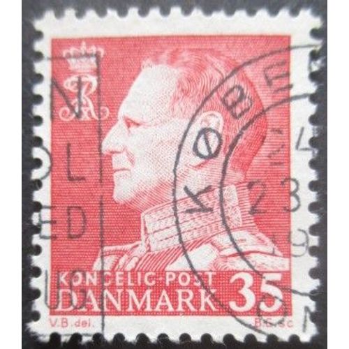 Danemark N°421a Fluo Oblitéré