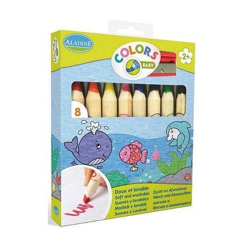 Aladine - Crayons De Couleurs Jumbo - Crayons Pour Enfant - 42009