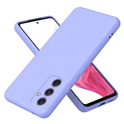 Coque Pour Samsung Galaxy A55 5g - Housse Etui Silicone Gel Fine + Film Ecran - Mauve
