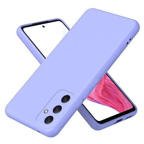 Coque Pour Samsung Galaxy A35 5g - Housse Etui Silicone Gel Fine + Film Ecran - Mauve