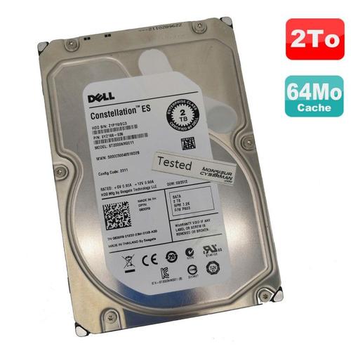 Disque Dur 2To 3.5 SATA II Dell ES ST2000NM0011 9YZ168-036 0635R9 Constellation