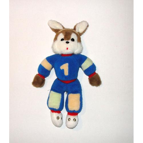 Lapin Nounours Sportif Ancienne Peluche Lapin 50 Cm Vintage