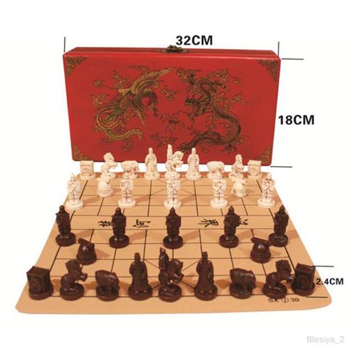 Jeu D'échecs Guerrier En Rétro, Jeu De Société, Développement Du Cerveau Familial Avec Boîte De Rangement, Pièces D'échecs En Résine 3d,