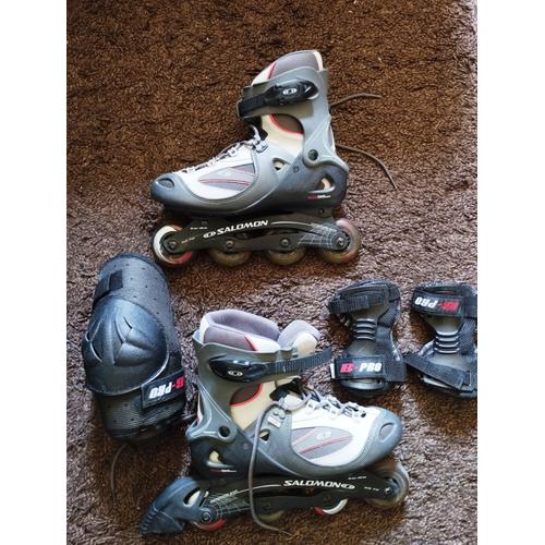 Rollers Salomon Dr 70 + Protections D'occasion